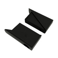 AO aluminium Plug kit worldwide 5.8 black, 2 pcs.
