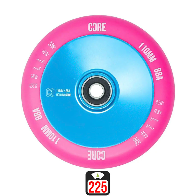 Core Hollowcore V2 110mm wheel pink/blue, 1 gab.