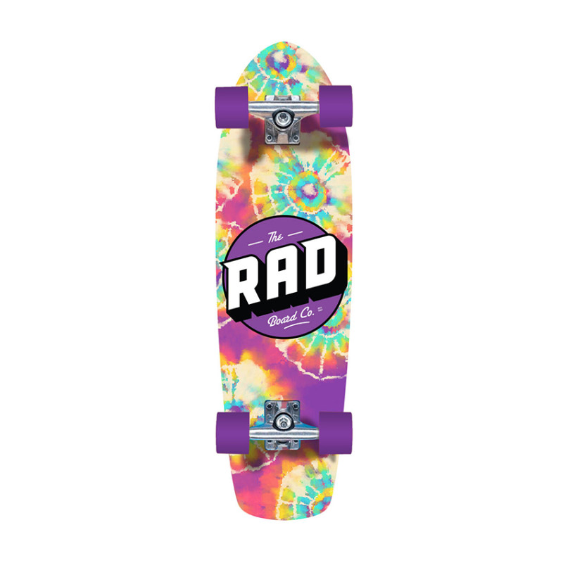 RAD Retro Checker 28″ Neochrome cruiser skateboard