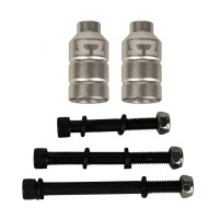 AO Double silver scooter peg kit, 2 pcs.