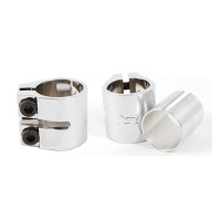 AO Graffiti double clamp chrome scooter clamp