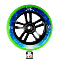 AO Nebula 110mm green skrejriteņu riteņi, 1 gab.