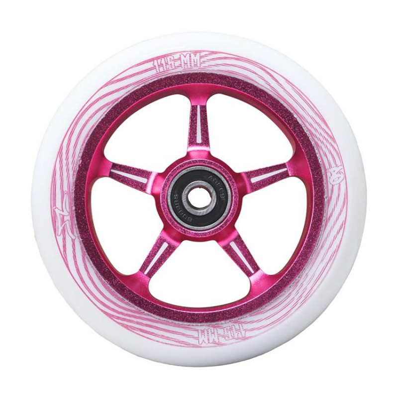AO Pentacle 115mm fade pink колеса для самокатов, 1 шт.