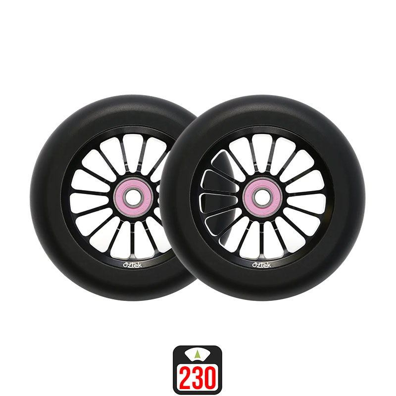 Aztek Architect 2 110mm black skrejriteņu riteņi, 2 gab.