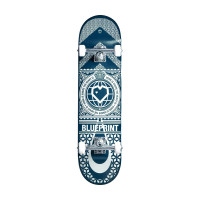 Blueprint Home Heart 8″ blue white skateboard