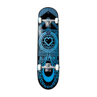 Blueprint Home Heart complete 7.75″ blue/black skateboard