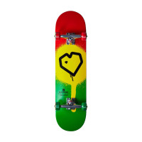 Blueprint Spray Heart V2 complete 8″ rasta skateboard