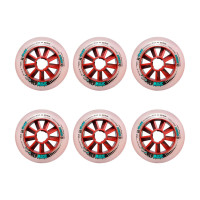 Bont MPC Red Magic 100mm XX Firm inline skate wheels, 6 pcs.
