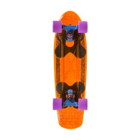 Choke Spicy Sabrina clear orange penny supercruiser skateboard
