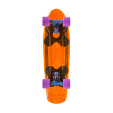 Choke Spicy Sabrina clear orange penny supercruiser skateboard