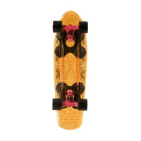Choke Spicy Sabrina clear yellow penny supercruiser skateboard