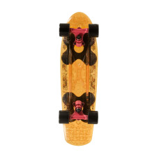 Choke Spicy Sabrina clear yellow penny supercruiser skateboard