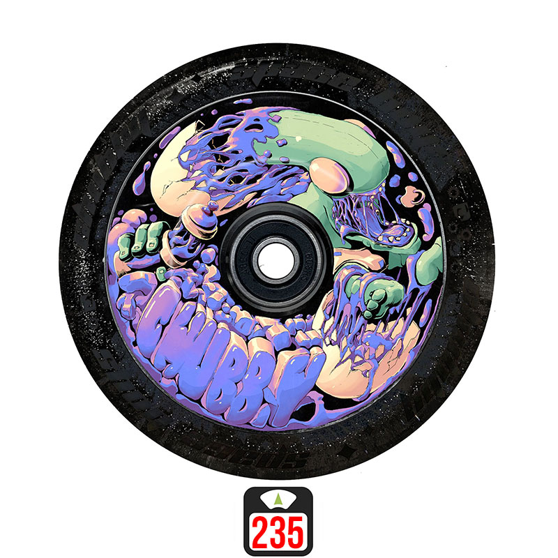 Chubby Baby Alien 110mm purple колеса для самокатов, 1 шт.