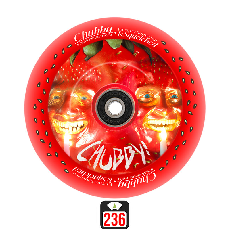 Chubby Melo 110mm Strawberry Farm колеса для самокатов, 1 шт.