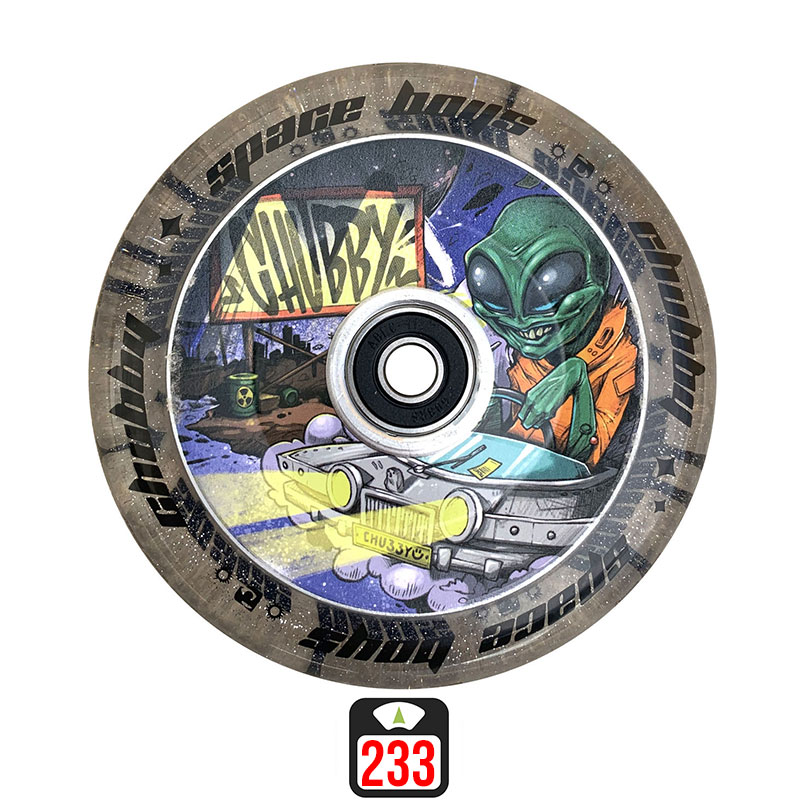 Chubby Spaceboys 110mm Alien колеса для самокатов, 1 шт.