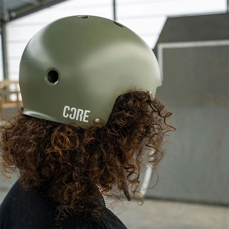Core Action Sports helmet army green khaki ķivere