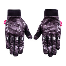 Core black camo protection gloves for scooters
