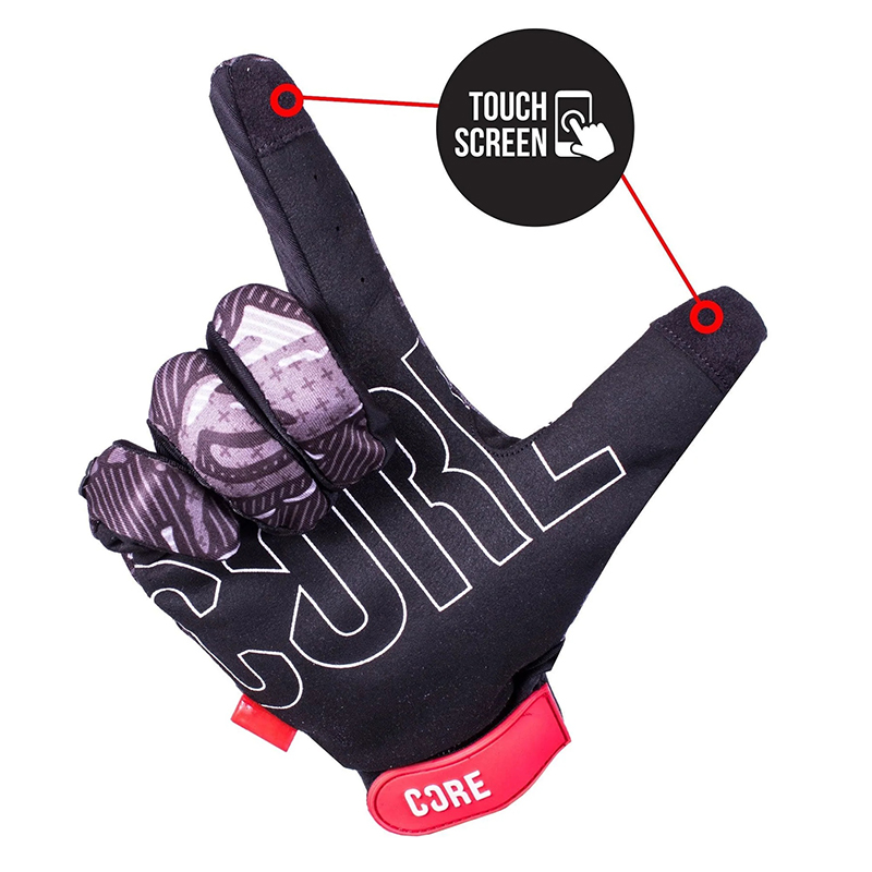 Core black camo protection gloves for scooters