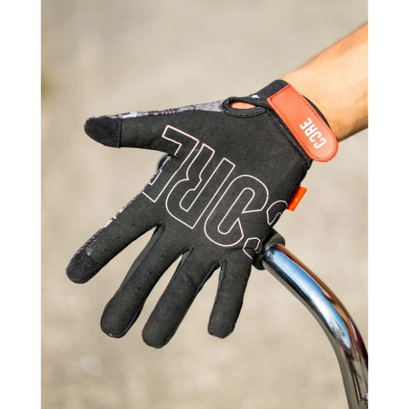 Core black camo protection gloves for scooters