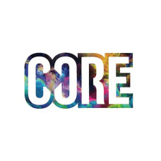 Core classic scooter sticker neon galaxy наклейка