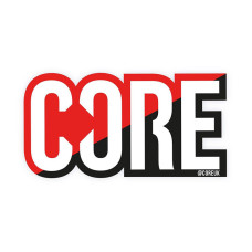 Core classic scooter sticker split red/black uzlīme