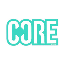 Core classic scooter sticker teal uzlīme