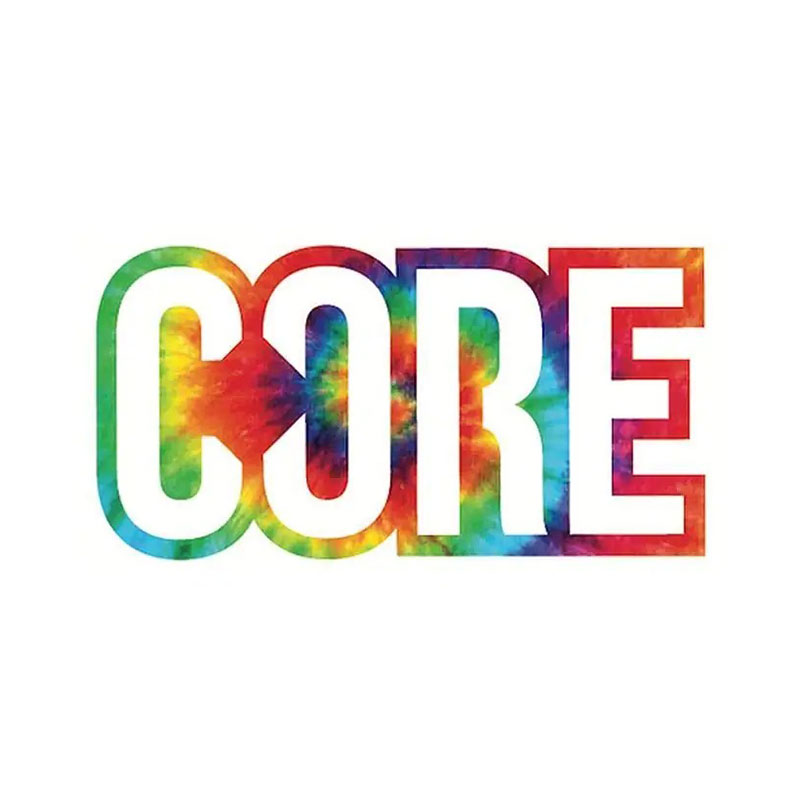 Core classic scooter sticker tie dye наклейка