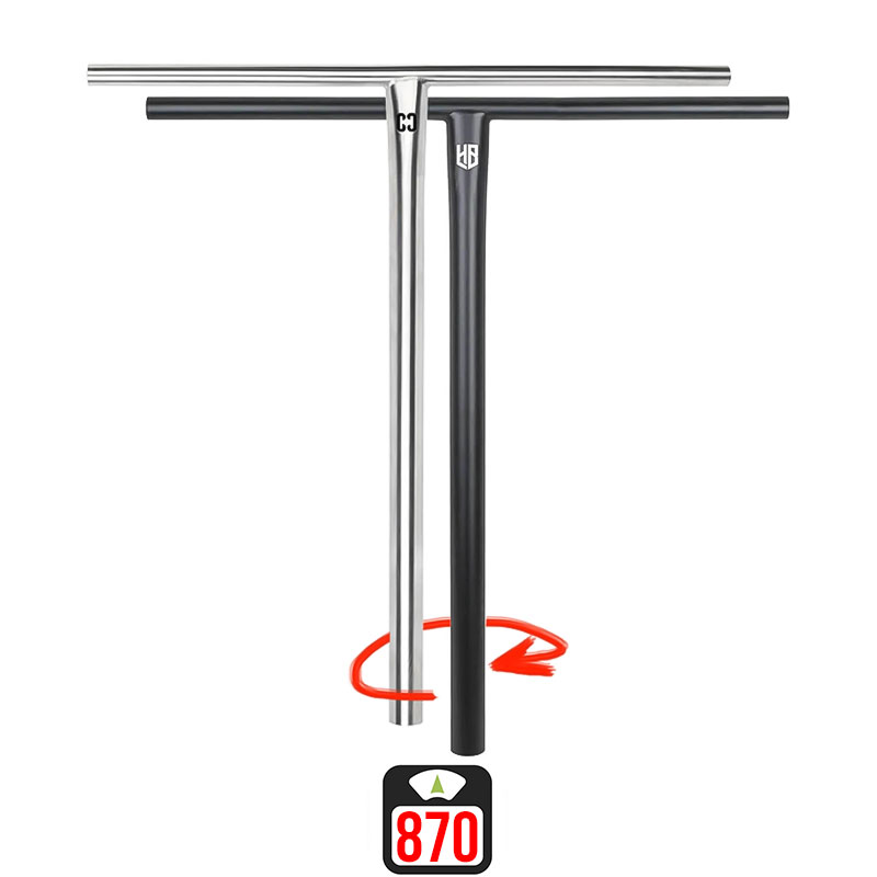 Core Halfbarz V2 titanium bar 680x630mm black/raw skrejriteņu stūre