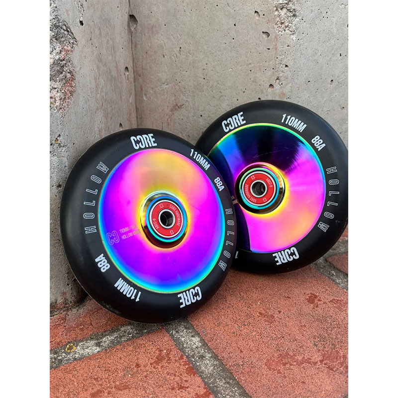 Core Hollowcore V2 110mm black/neochrome skrejriteņu riteņi, 1 gab.