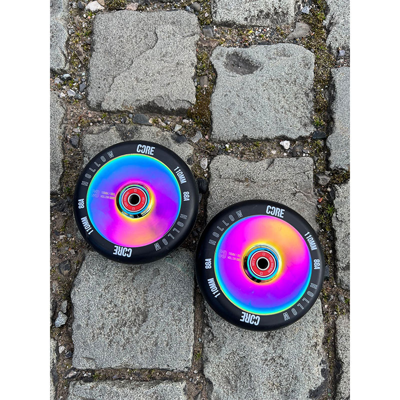 Core Hollowcore V2 110mm black/neochrome skrejriteņu riteņi, 1 gab.