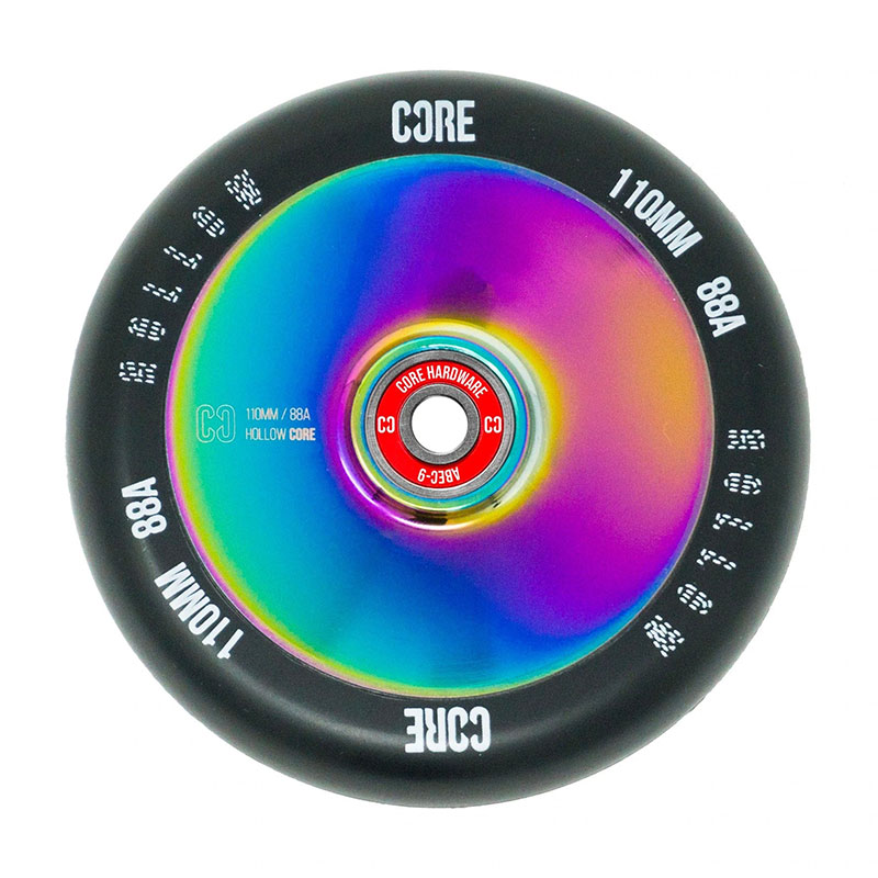 Core Hollowcore V2 110mm black/neochrome skrejriteņu riteņi, 1 gab.
