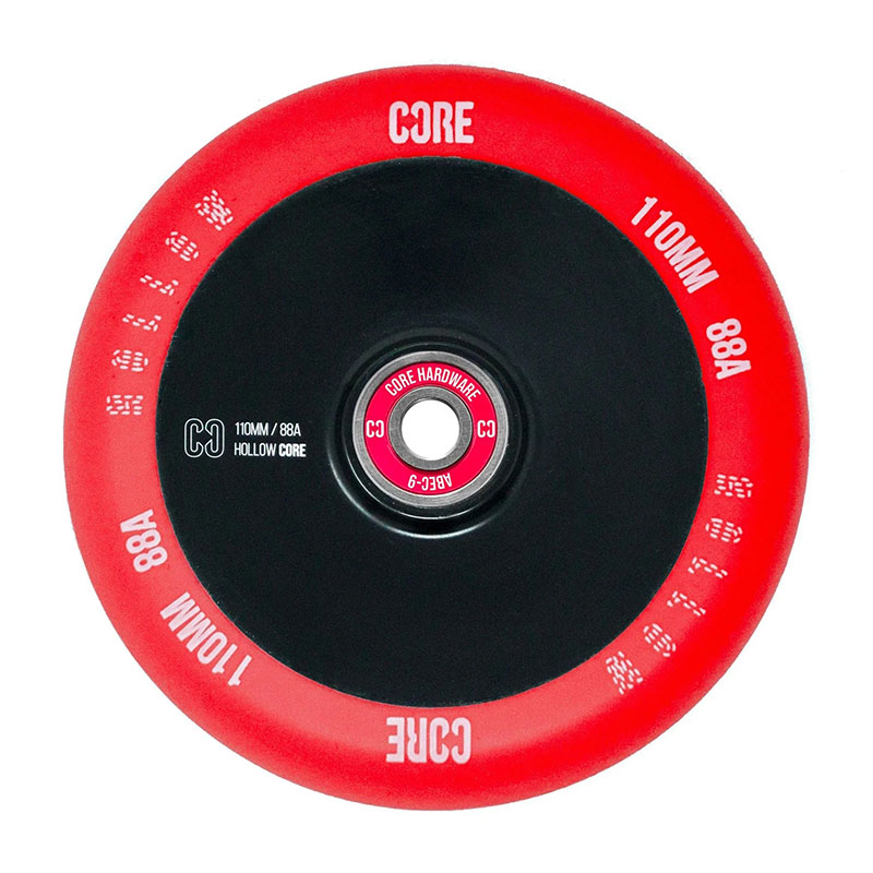 Core Hollowcore V2 110mm red/black skrejriteņu riteņi, 1 gab.