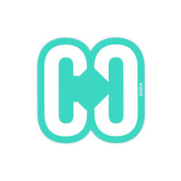 Core Icon teal scooter sticker uzlīme