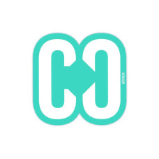 Core Icon teal scooter sticker uzlīme