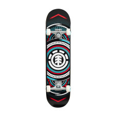 Element Hatched Red complete 7.75″ black skateboard