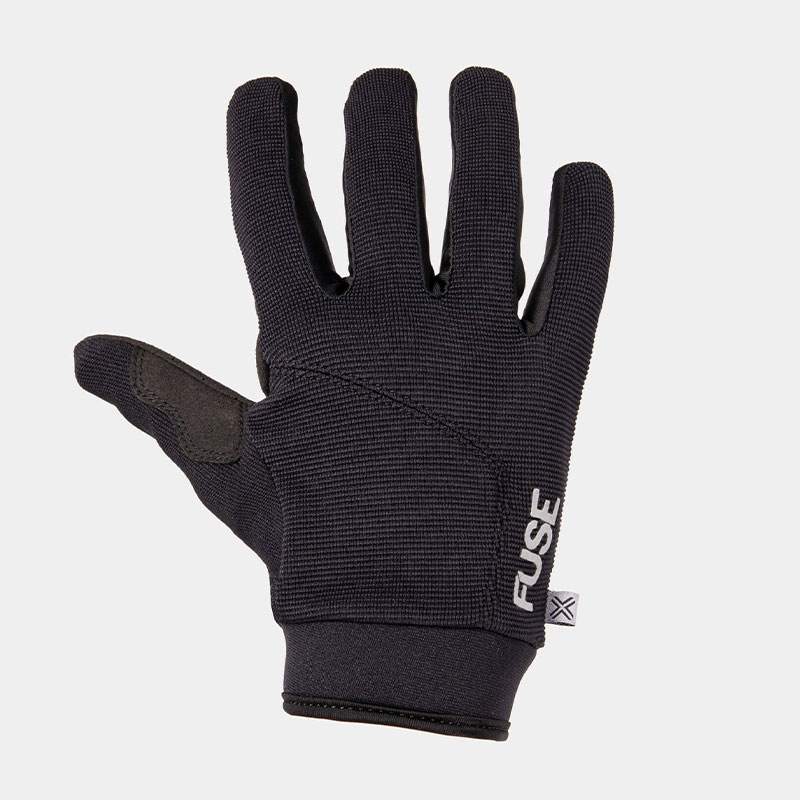 Fuse Alpha Youth black gloves cimdi