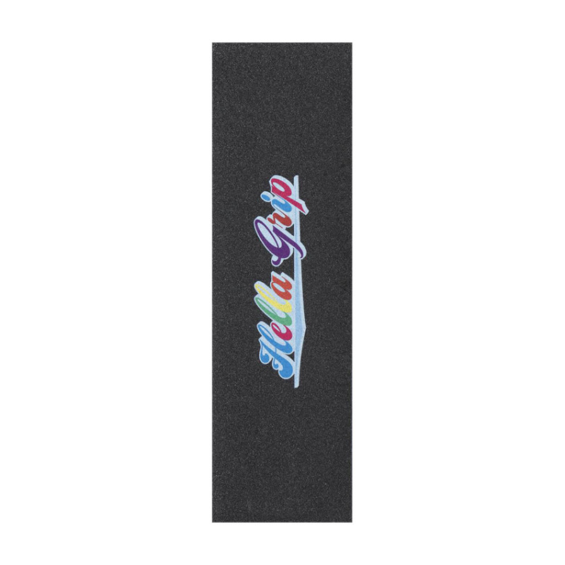 Hella Grip Classic Rainbow on Black scooter griptape