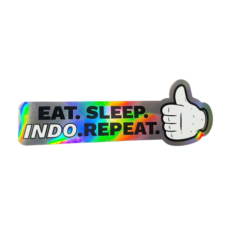 INDO Eat Sleep Indo Repeat sticker наклейка