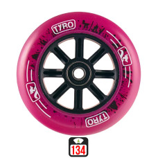 Longway Tyro Nylon Core 100mm pink scooter wheels, 1 pcs.
