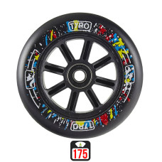 Longway Tyro Nylon Core 110mm black skrejriteņu riteņi, 1 gab.
