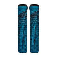Lucky Vice grips 2 black/teal swirl scooter hand grips