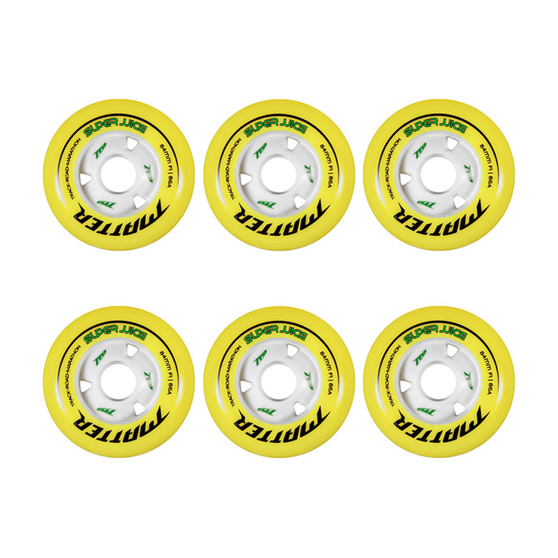 Matter Super Juice 84mm F1 86a inline skate wheels, 6 pcs.