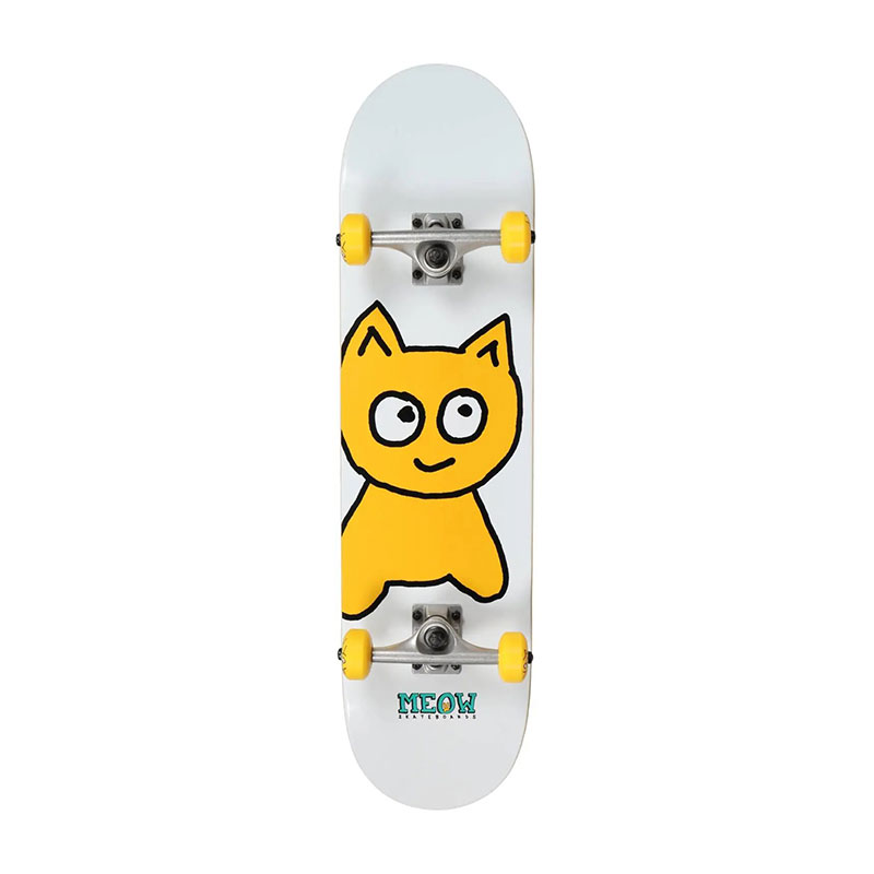 Meow skateboards Big Cat 7″ white skateboard