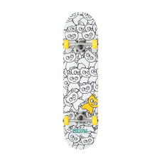 Meow skateboards Sticker Pile 8″ white скейтборд