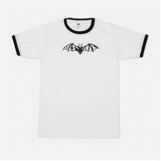 Mesmer BAT ringer white t-krekls