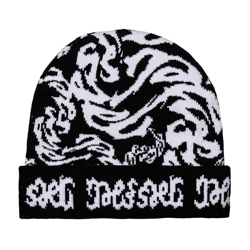 Mesmer black/white beanie cepure