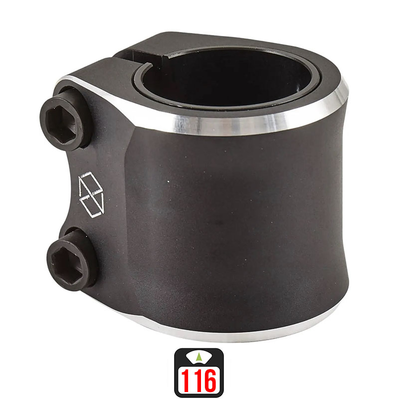 Native Orca Double clamp black/silver skrejriteņu stūres savilcējs