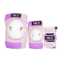 NKX Kids 3-Pack pink/purple aizsargu komplekts