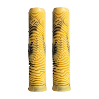 North Industry grips black/canary yellow swirl skrejriteņu rokturi