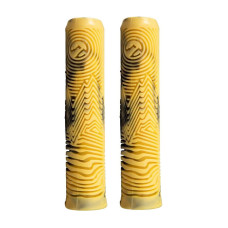 North Industry grips black/canary yellow swirl skrejriteņu rokturi